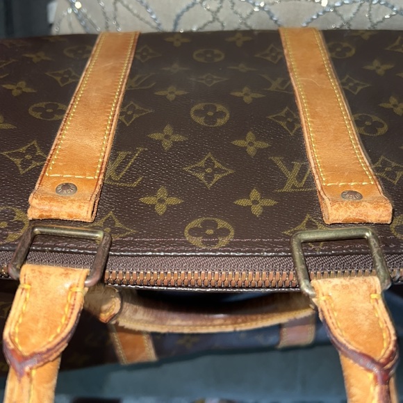 Authentic Louis Vuitton Keepall 45 Bag Duffel Carryon repair leather damaged - Picture 9 of 17